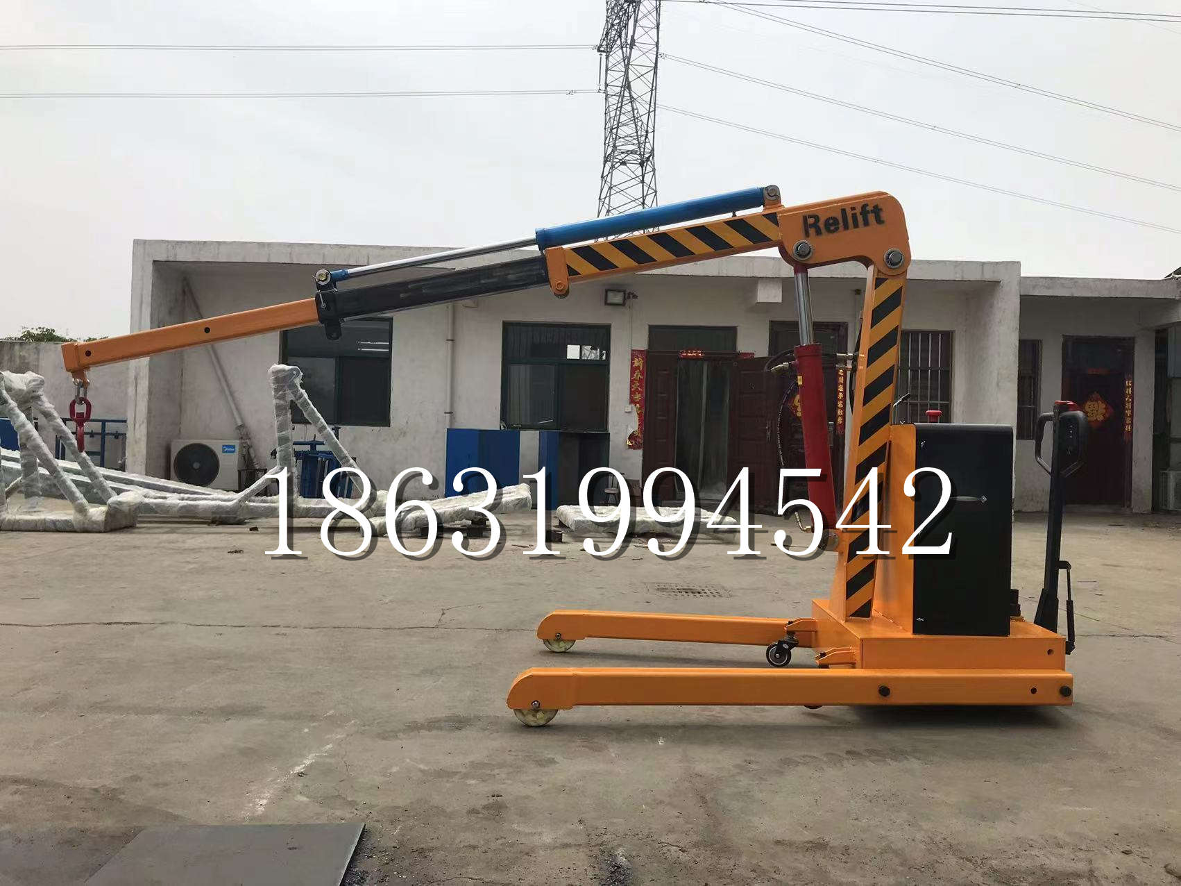 北辰区久征定做3吨三轮随车吊 农用园林绿化移树吊 平板工程用小吊机